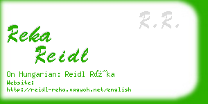 reka reidl business card